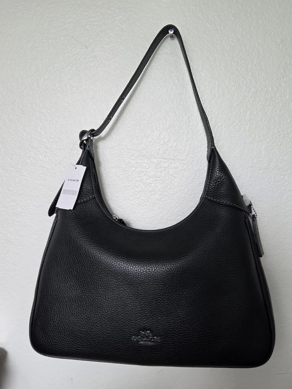 Coach Black Leather Shoulder Bag